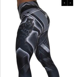 Superhero Leggings Black Panther